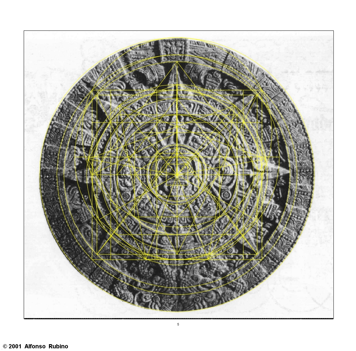 Geometric Analysis of the Aztec Sundial by Alfonso Rubino